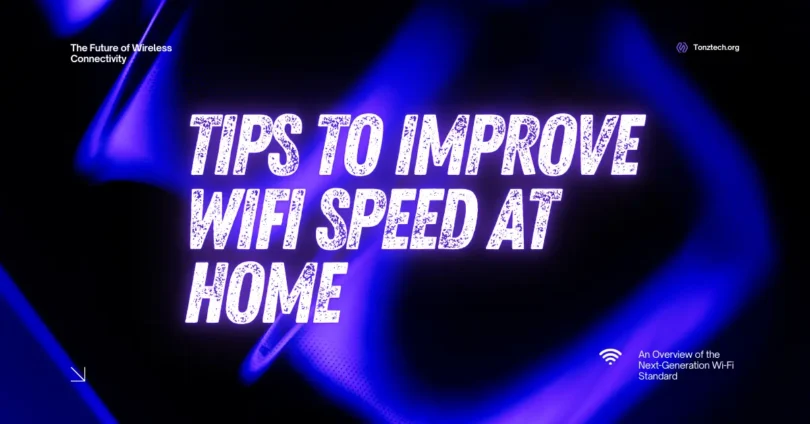 tips to improve wifi speed at home