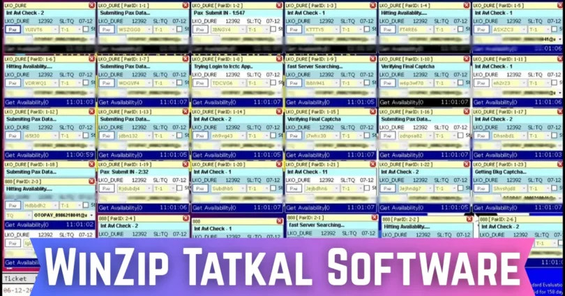 winzip tatkal software